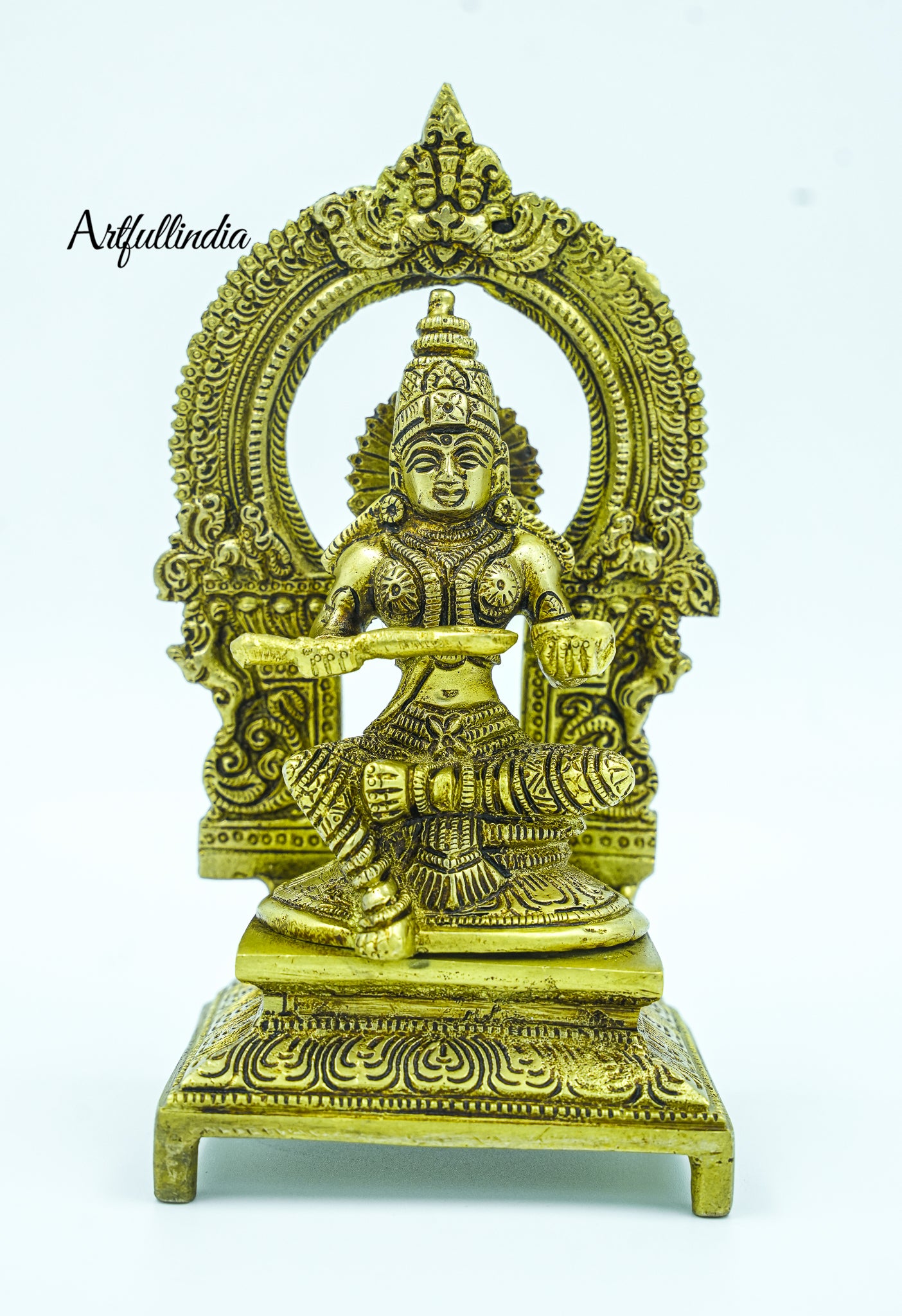 Handcrafted Brass Goddess Annapurna Idol – Symbol of Nourishment and Abundance for Home & Puja