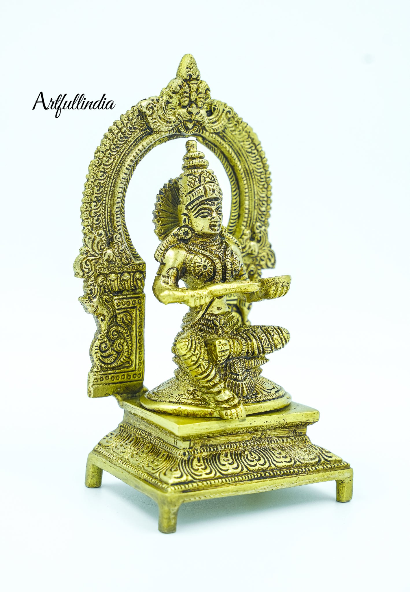 Handcrafted Brass Goddess Annapurna Idol – Symbol of Nourishment and Abundance for Home & Puja