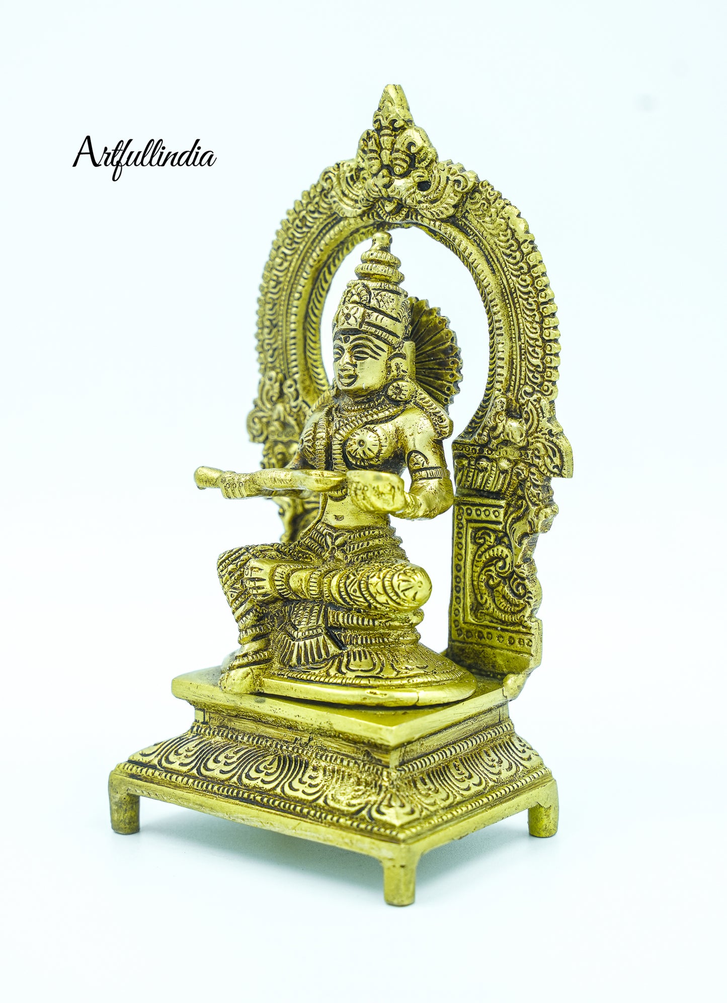Handcrafted Brass Goddess Annapurna Idol – Symbol of Nourishment and Abundance for Home & Puja