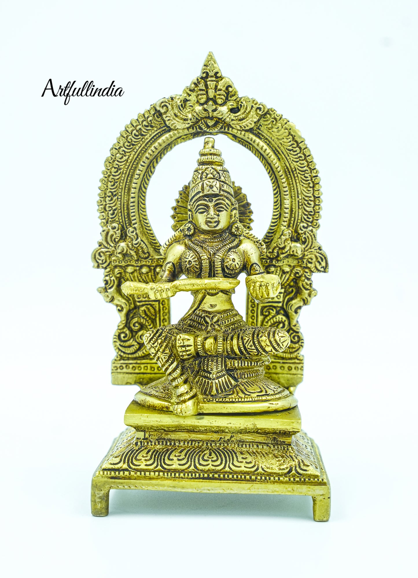 Handcrafted Brass Goddess Annapurna Idol – Symbol of Nourishment and Abundance for Home & Puja