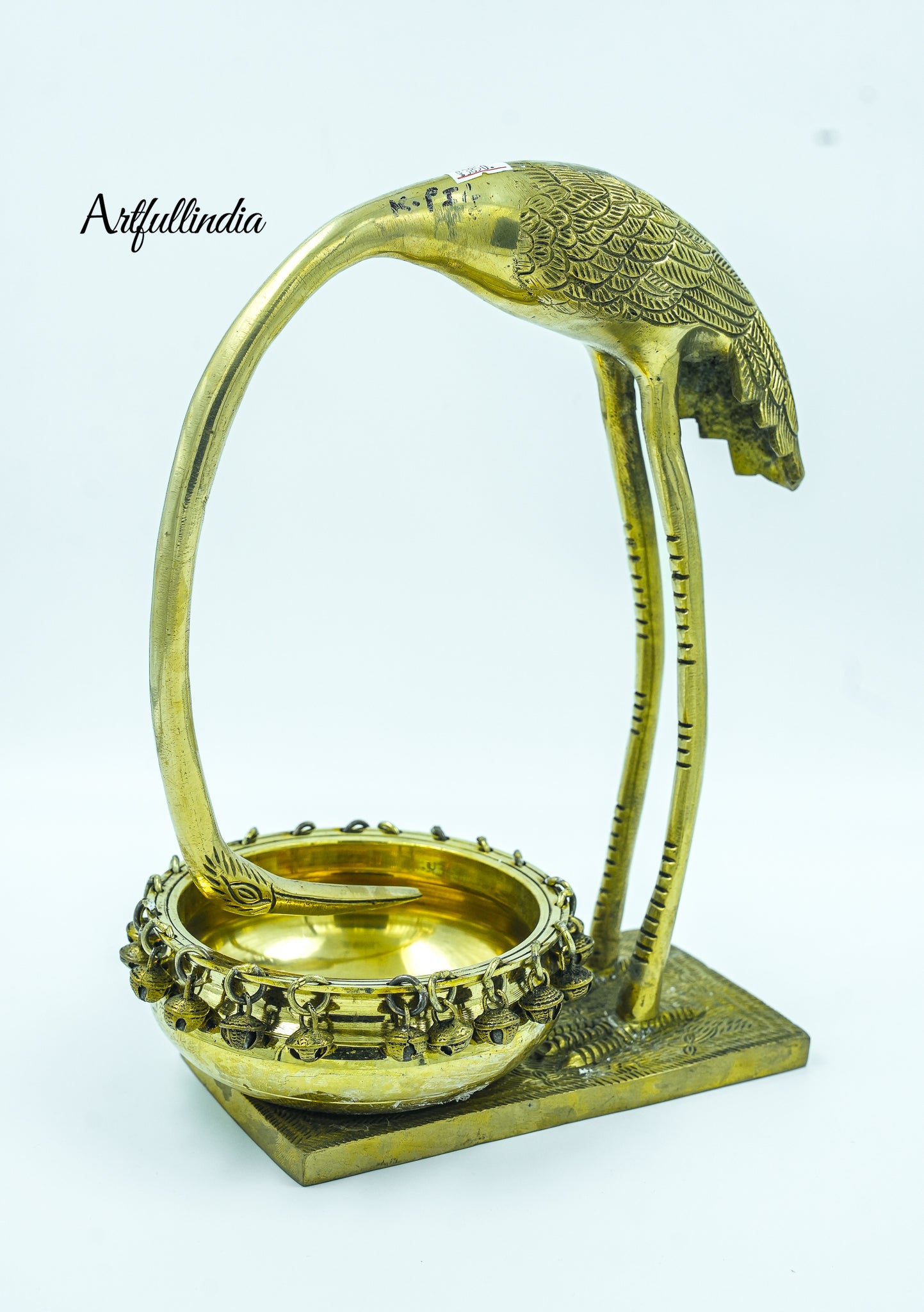 Handcrafted Brass Swan Urli Bowl – Traditional Floating Flower & Candle Decor for Home & Table Centerpiece