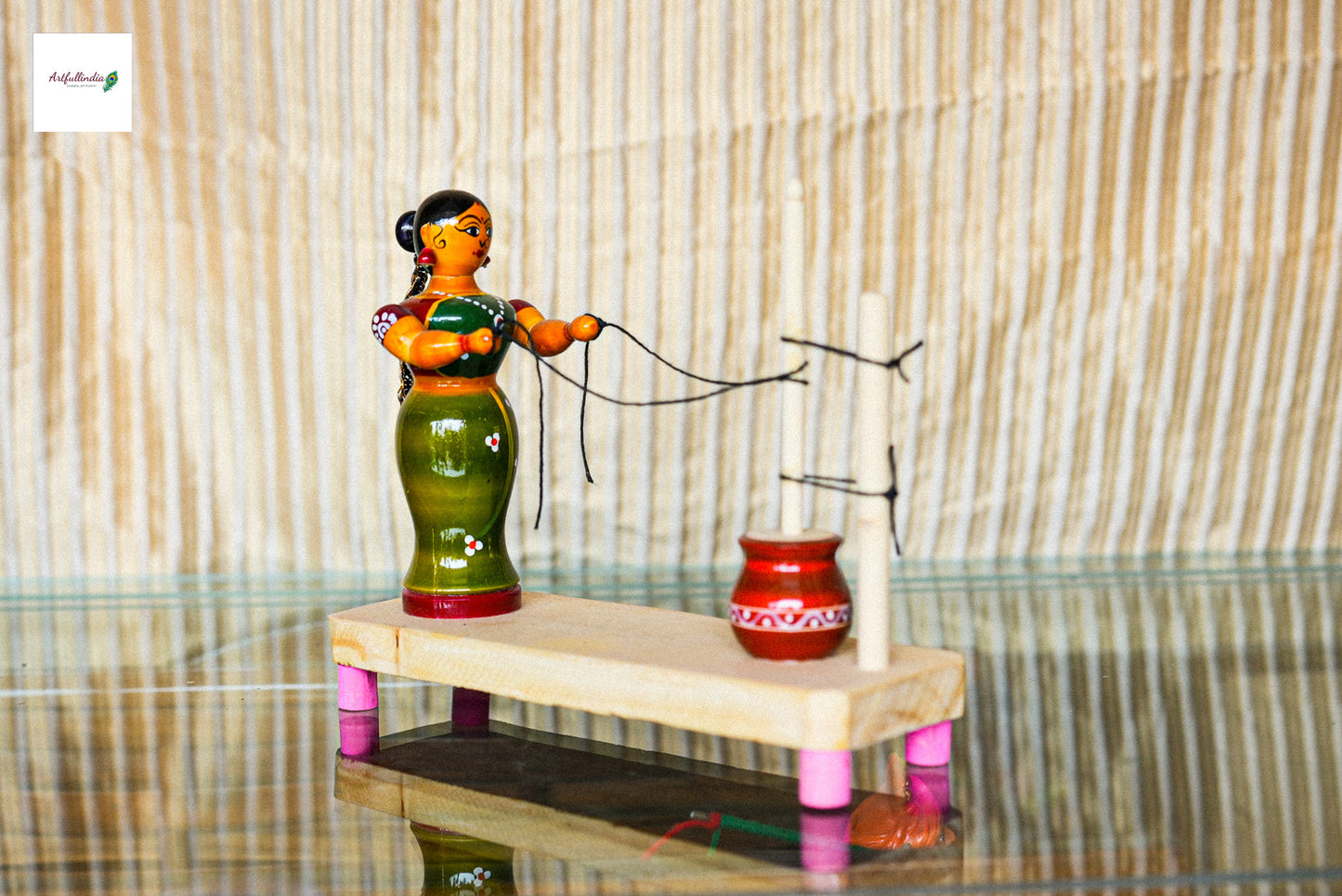 Kondapalli Weaver Figurine – Honoring Indian Handloom Heritage